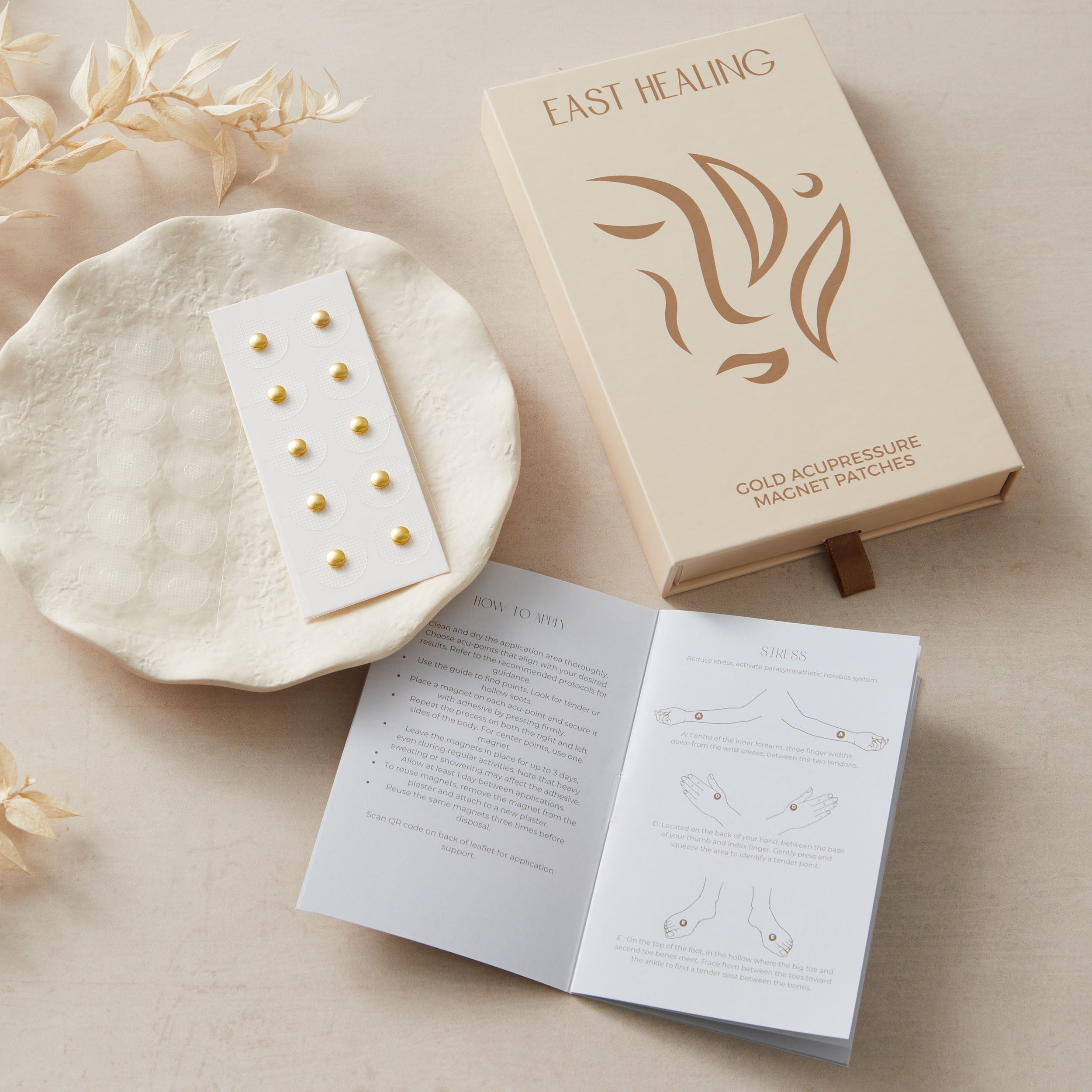 Gold Acupressure Magnet Patches