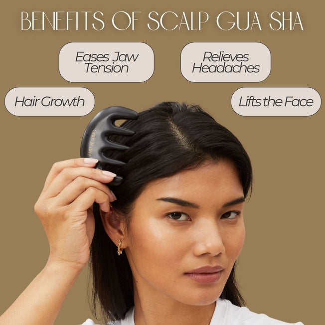 Bian Stone Scalp Gua Sha Comb