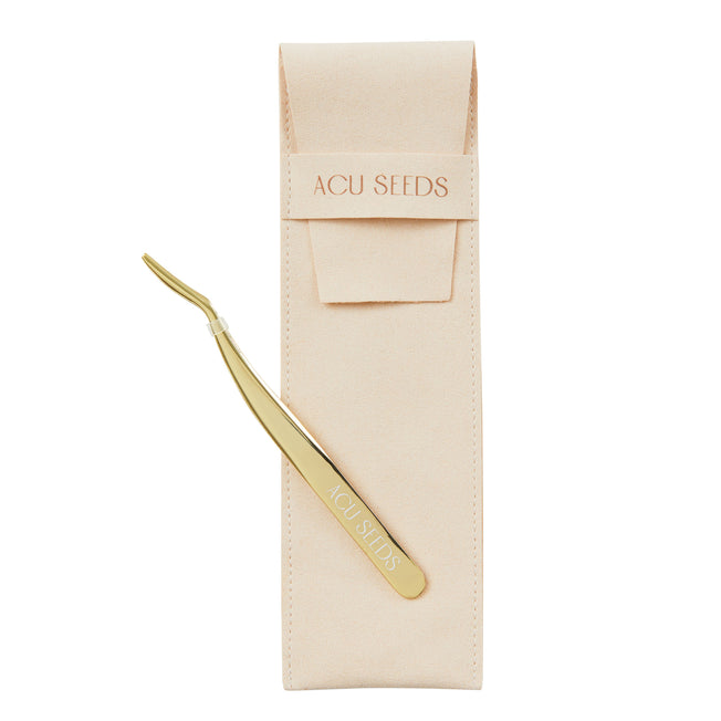 Gold Acu Seeds Tweezers