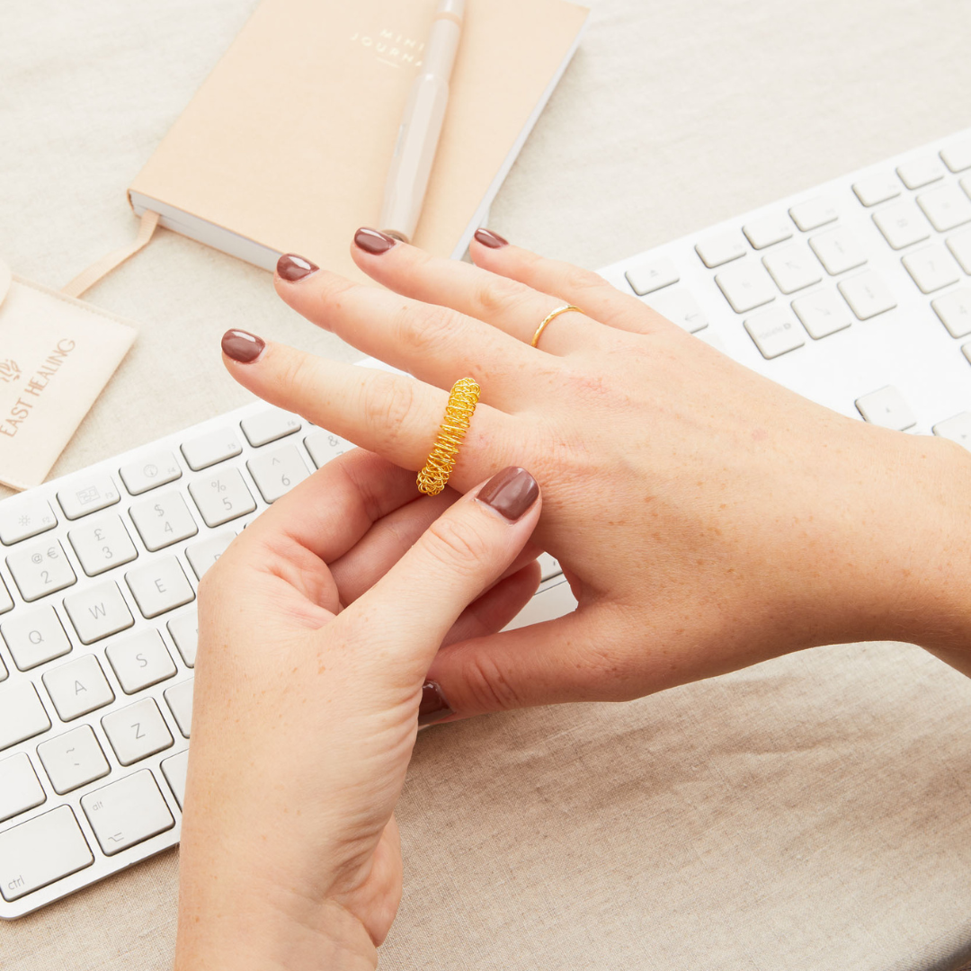 Gold Acupressure Ring image