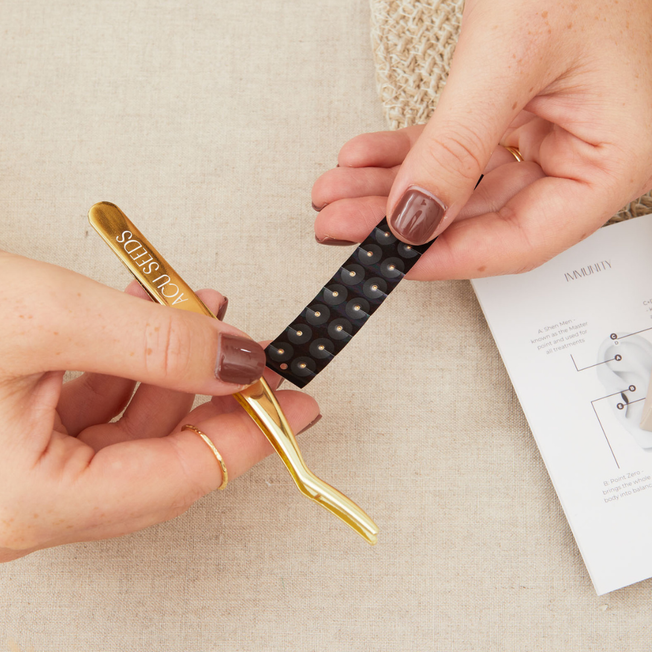 Gold Acu Seeds Tweezers hover image